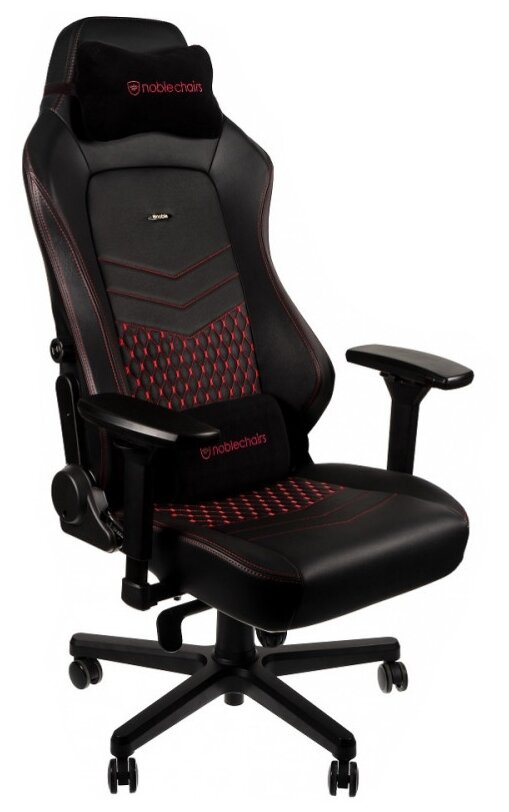 Компьютерное кресло noblechairs HERO Real Leather Black/Red