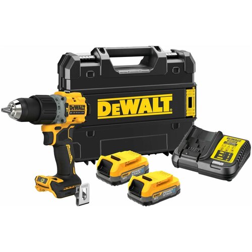 Ударная бесщеточная дрель-шуруповерт DEWALT 2 скорости, 2 АКБ 18 В XR Li-Ion DCD805E2T-QW