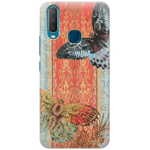 фото Re:pa накладка transparent для vivo y17 с принтом "две бабочки"