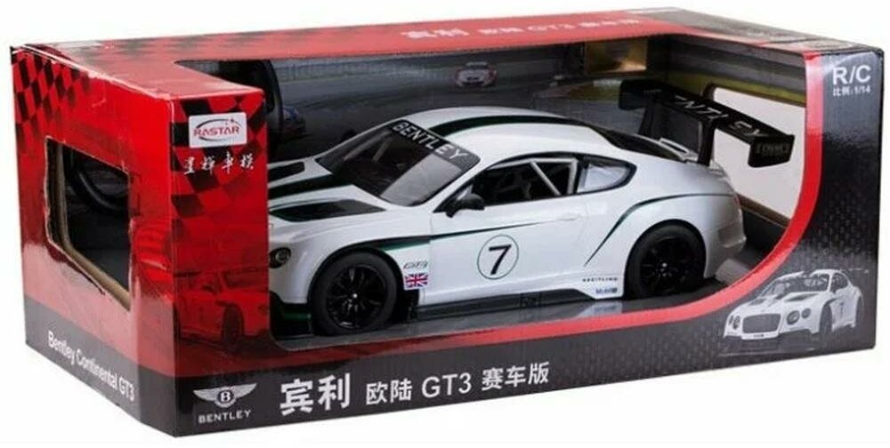 Гоночная машина Rastar Bentley Continental GT3 70600 1:14 35