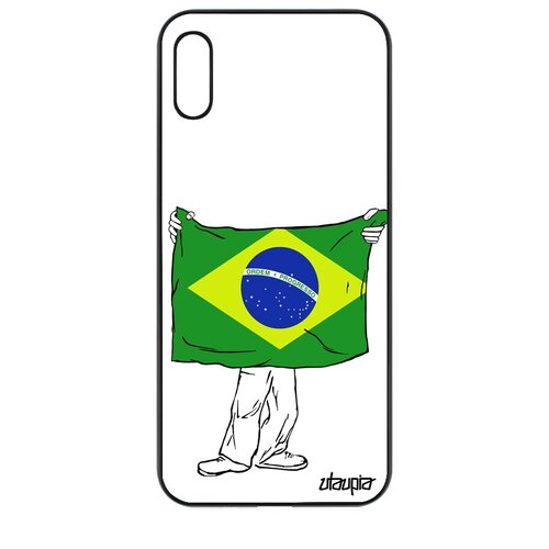 фото Чехол для мобильного honor 8a, "флаг бразилии с руками" путешествие туризм utaupia