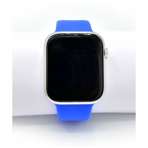 фото Ремешок (силиконовый) inaks для часов apple watch 42/44 синий