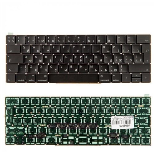 Keyboard Клавиатура для Apple MacBook Pro 13 15 Retina Touch Bar A1706 A1707 Late 2016 Mid 2017 Г-образный Enter RUS 5644₽