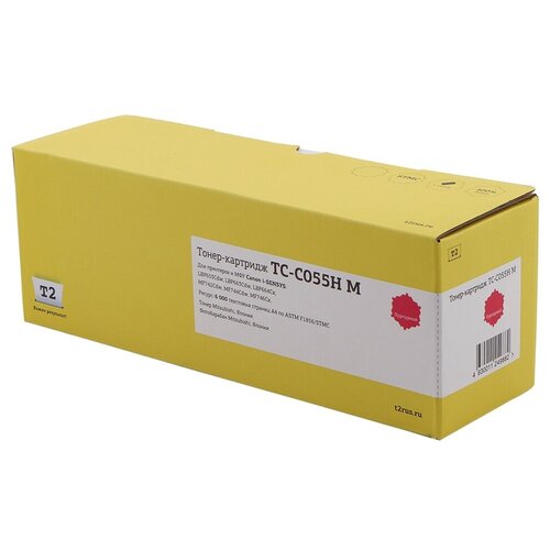 Картридж T2 TC-C055H M для i-SENSYS LBP663/664/MF742/744 6000стр Пурпурный easyprint расходные материалы 055hy картридж lc 055h y nc для canon i sensys lbp663 664 mf742 744 hp clj pro m454 455 479 480 6000 стр желтый без