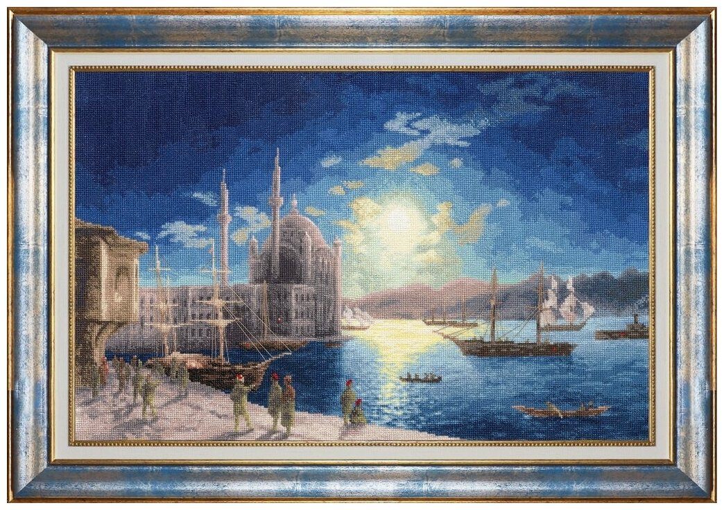 Набор для вышивания "Золотое Руно" МК-083 Лунная ночь на Босфоре. 1894