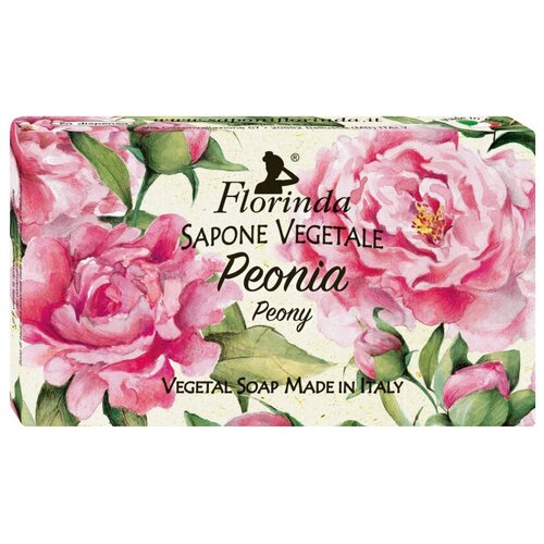 Florinda Мыло кусковое Цветы и цветы Peonia, 100 г