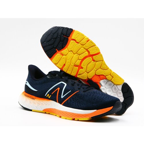 фото Кроссовки new balance fresh foam fresh foam 880v12, демисезон/лето, беговые, полнота d, перфорированные, размер 12,5 us, желтый, синий