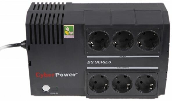 ИБП CyberPower Back-UPS BS, OffLine, 650VA / 360W