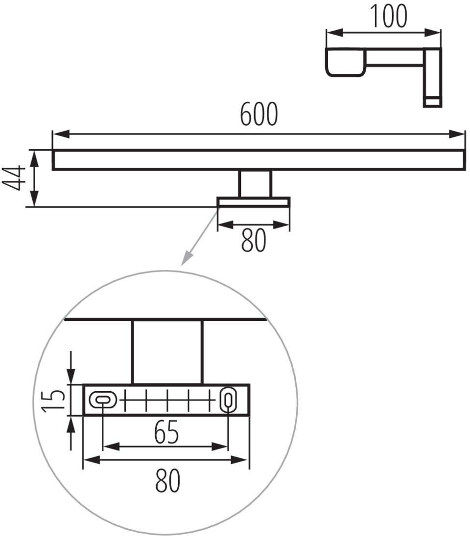 KANLUX Настенный светодиодный светильник ASTIM IP44 12W-NW-C - фотография № 2