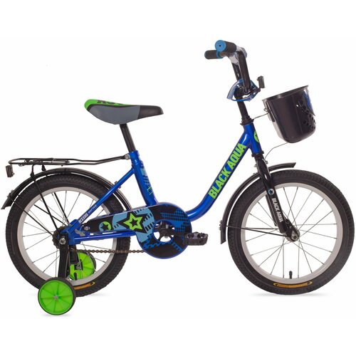 Велосипед детский Black Aqua 1804 с корзиной, синий 18
