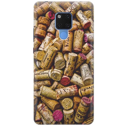фото Re:paчехол - накладка artcolor для huawei mate 20 x с принтом "россыпь винных пробок"