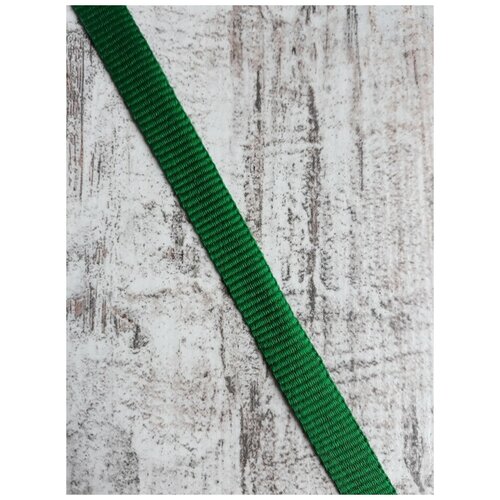 Репсовая лента 10мм для рукоделия и шитья (цвет зеленый, ширина 10мм, +/-1мм) Длина 20м.
