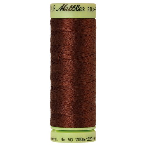 Нить для машинного квилтинга SILK-FINISH COTTON 60, 200 м 100% хлопок 0263 Redwood ( 9240-0263 )