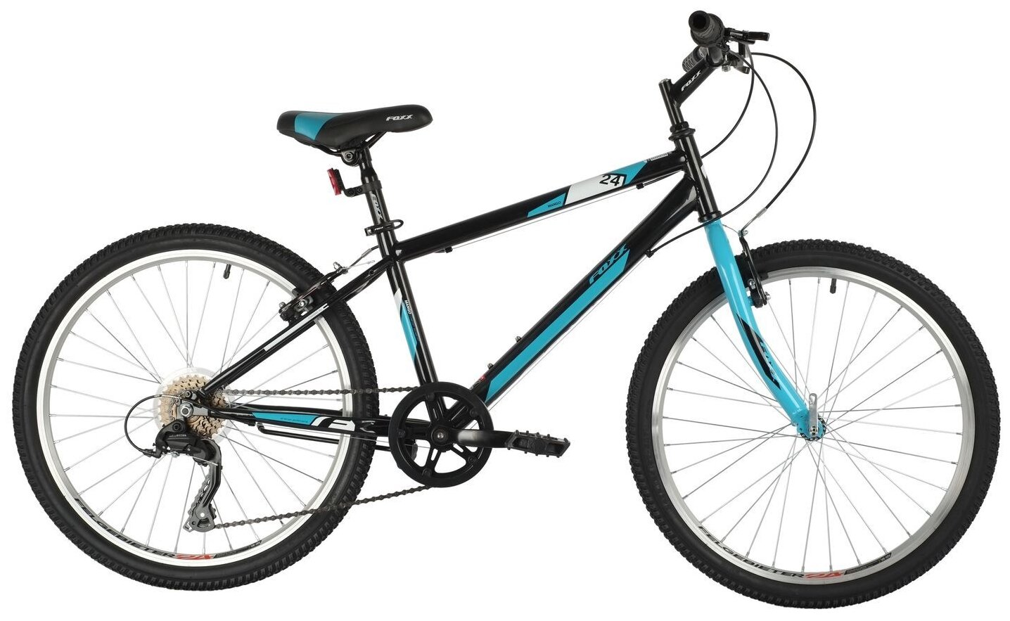 Велосипед FOXX Mango (2021) горный рам.:12" кол.:24" оранжевый (24SHV.MANGO.12OR1)
