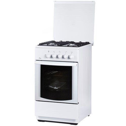 Газовая плита Flama FG 24022 W, белый/белый flama avg 1402 w white плита газовая