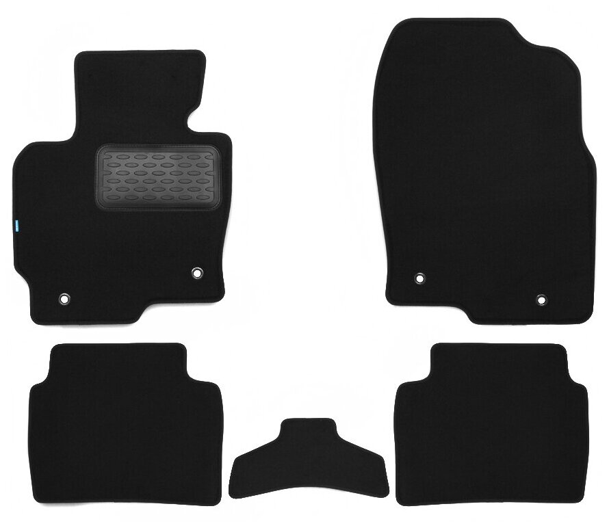 Комплект ковриков в салон KLEVER KVR03332222110kh для Mazda CX-5 с 2011 г., 5 шт. черный