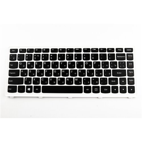 Клавиатура для ноутбука Lenovo U310 белая рамка p/n: 25204960, AELZ7700110, 9Z. N7GSQ. D0R, NSK-BCDSQ клавиатура для ноутбука lenovo y580 c подсветкой p n 25 207343 25207343 t4b8 ru nsk b55bc 0r