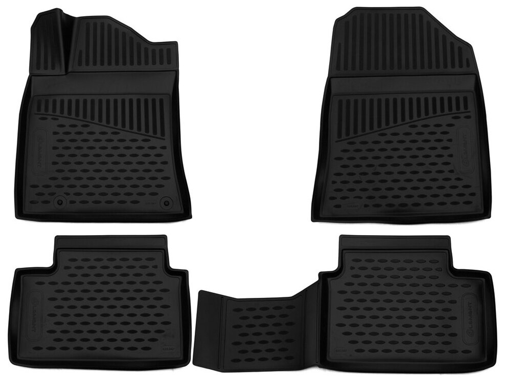 Комплект ковриков в салон ELEMENT 3D2567210 для Honda Element, Kia Ceed с 2018 г., 4 шт. черный