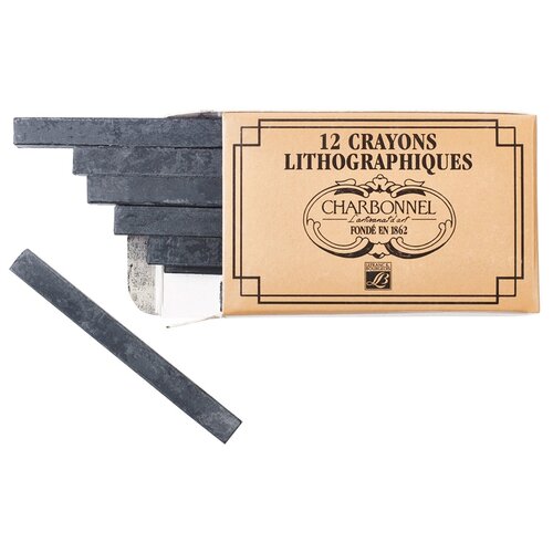 фото Lefranc & bourgeois набор литографических карандашей "charbonnel lithography", 12 шт.