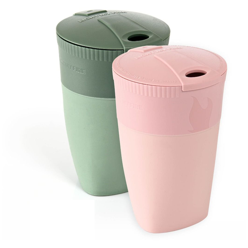 фото Набор складных стаканов light my fire pack-up-cup bio, sandy green/dusty pink