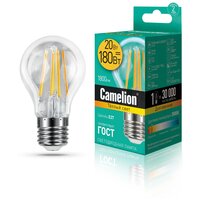 Светодиодная лампа Camelion LED20-A60-FL/830/E27