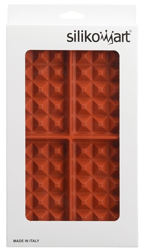 Форма для приготовления вафель waffel classic силиконовая красная Silikomart - фото №6