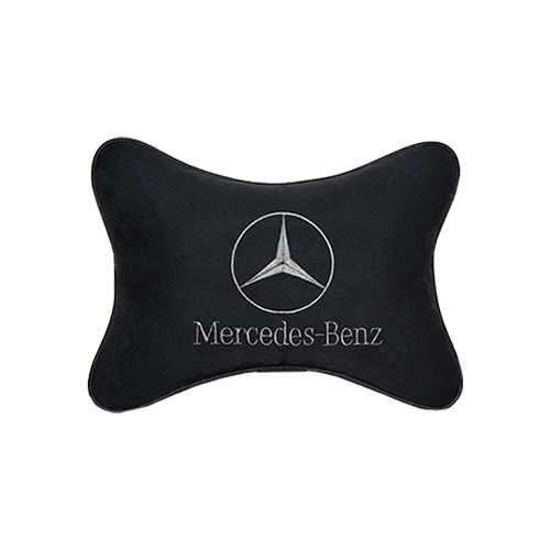 фото Подушка на подголовник алькантара black mercedes-benz vital technologies