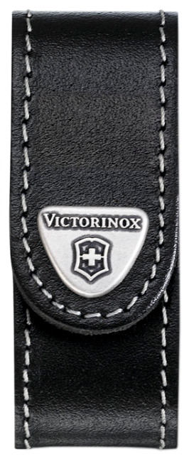 Victorinox 4.0519 Чехол на ремень victorinox для ножей nailclip 65 мм, на липучке, кожаный, чёрный, victorinox
