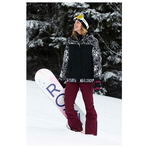 фото Женские сноубордические штаны roxy creek, цвет бордовый, размер s