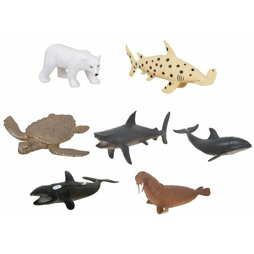Игровой набор Фигурки морские животные 7 штук 2016B Tongde игровой набор фигурки морские животные 8 штук q502 8 в пакете tongde