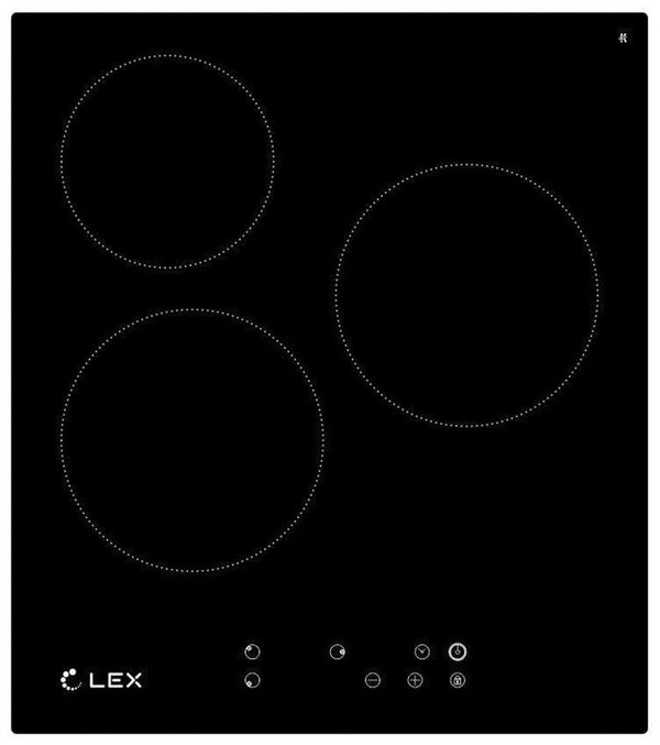 Встраиваемая электрическая варочная панель Lex EVH 430 BL цвет черный