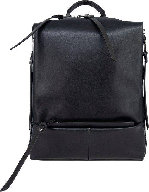 Рюкзак кросс-боди Pellecon, фактура гладкая, черный