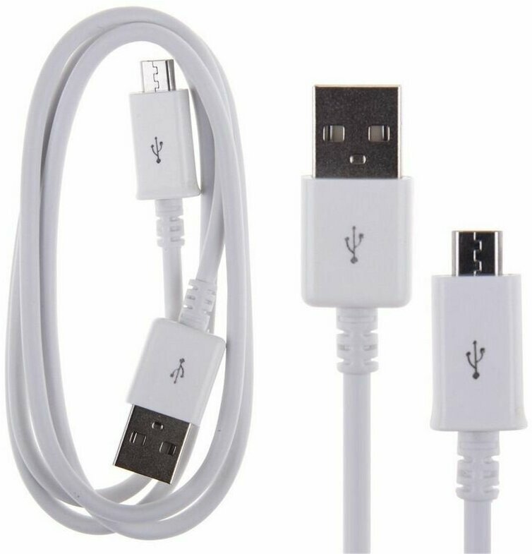 Кабель USB - microUSB для мобильных устройств Denmen D01V 24А White