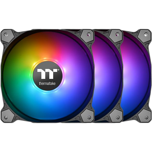 Вентилятор 120мм Thermaltake Pure Plus 12 RGB Radiator Fan TT Premium Edition (3-Fan Pack), 500-1500rmp, RGB LED Controller ( CL-F063-PL12SW-A )