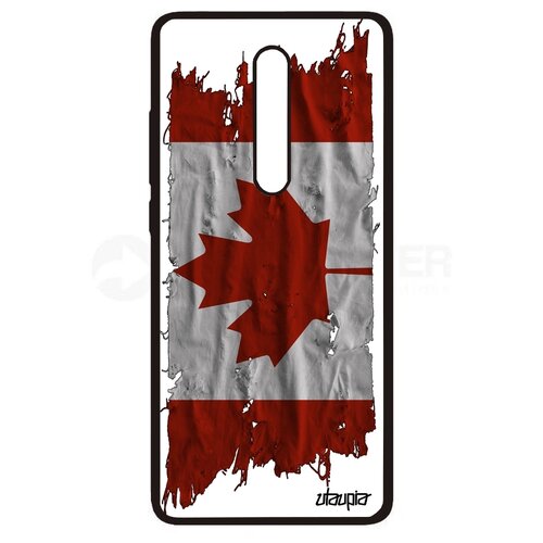 фото Чехол на мобильный xiaomi mi 9t pro, "флаг канады на ткани" государственный страна utaupia