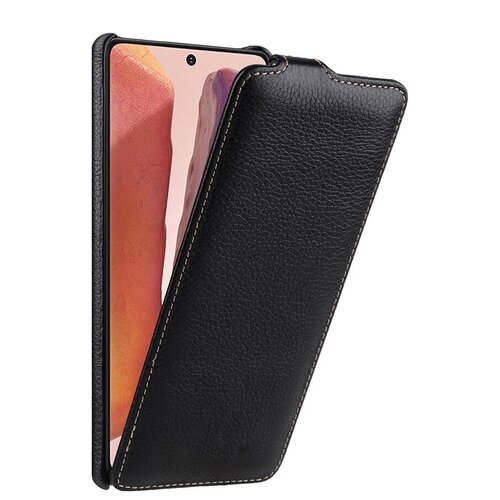 фото Чехол-флип mypads для samsung galaxy note 20 (sm-n980f) из натуральной высококачественной кожи премиум класса черный