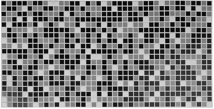 фото Панель ПВХ Мозаика чёрная 955х480 мм