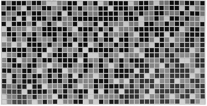 Панель ПВХ Мозаика чёрная 955х480 мм