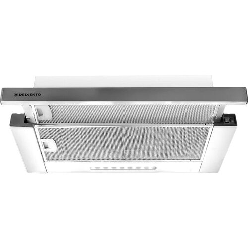 DELVENTO Встраиваемая вытяжка 60 см вытяжка 450 м3ч отводрециркуляция серебристый цвет 833000₽