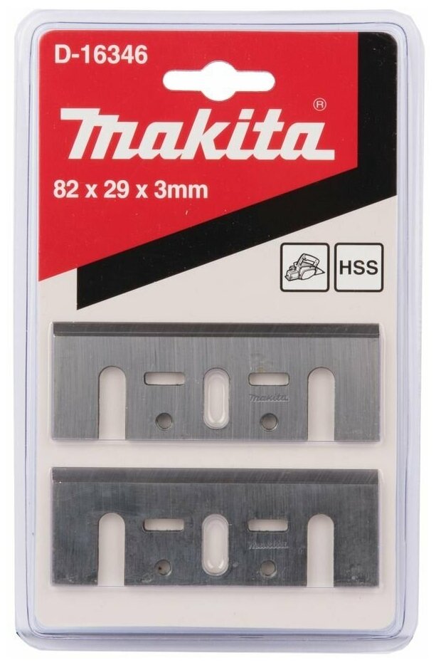 Нож для рубанка MAKITA D-16346 82мм, 2шт., для 1901,1902,1923Н,KP0810,KP0800 - фото №5