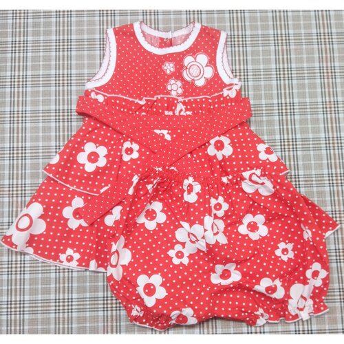 Платье Омельницкий Е. Н., комплект, размер 24/74-80, красный