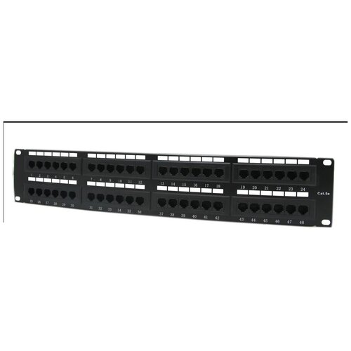 Neomax Cat.5e 19 Patch Panel 48 port ampcom ul listed premium series cat6 patch panel 15μ gold plated 1u 24 port rackmount or wallmount punch down patch panel