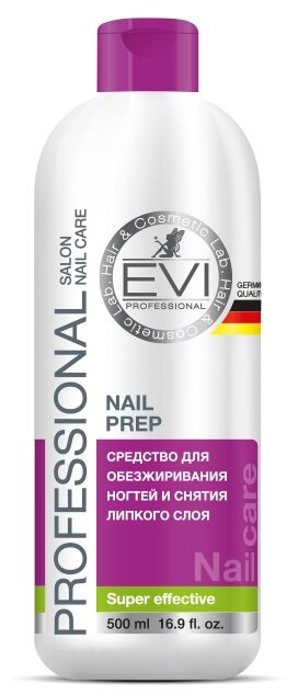 EVI professional Средство для обезжиривания ногтей и снятия липкого слоя Nail Prep 500 мл