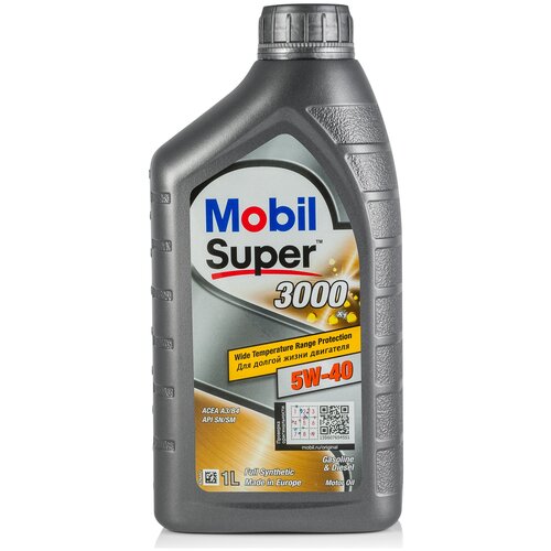 фото Синтетическое моторное масло mobil super 3000 x1 5w-40, 5 л