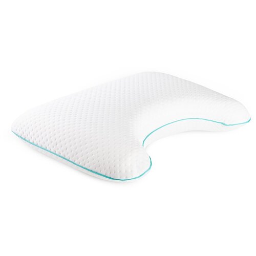 фото Анатомическая подушка ambesonne 60х40 для сна на боку с выемкой под плечо с эффектом памяти memory foam