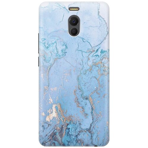 фото Cиликоновый чехол голубой мрамор на meizu m6 note / мейзу м6 ноут re:pa