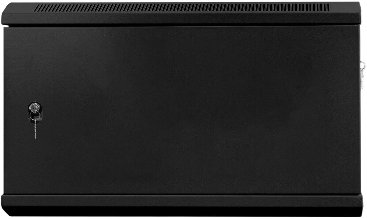 Телекоммуникационный шкаф настенный 19 дюймов 15U 600х350 черный металл: 19box-15U 60/35BM