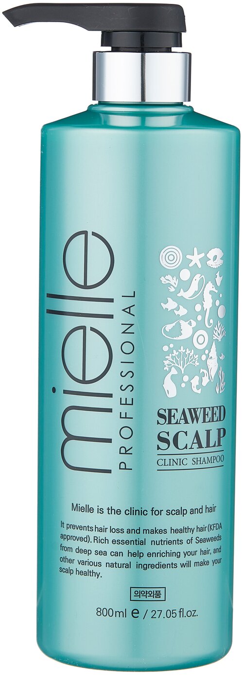 Mielle Professional шампунь Seaweed Scalp Clinic против выпадения волос с морскими водорослями, 800 мл