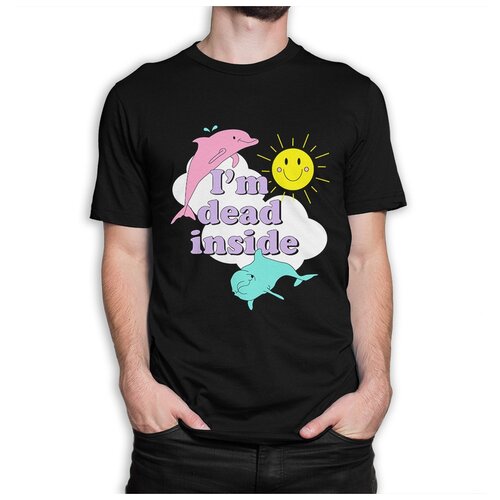 фото Футболка dream shirts я мертв внутри мужская l черная