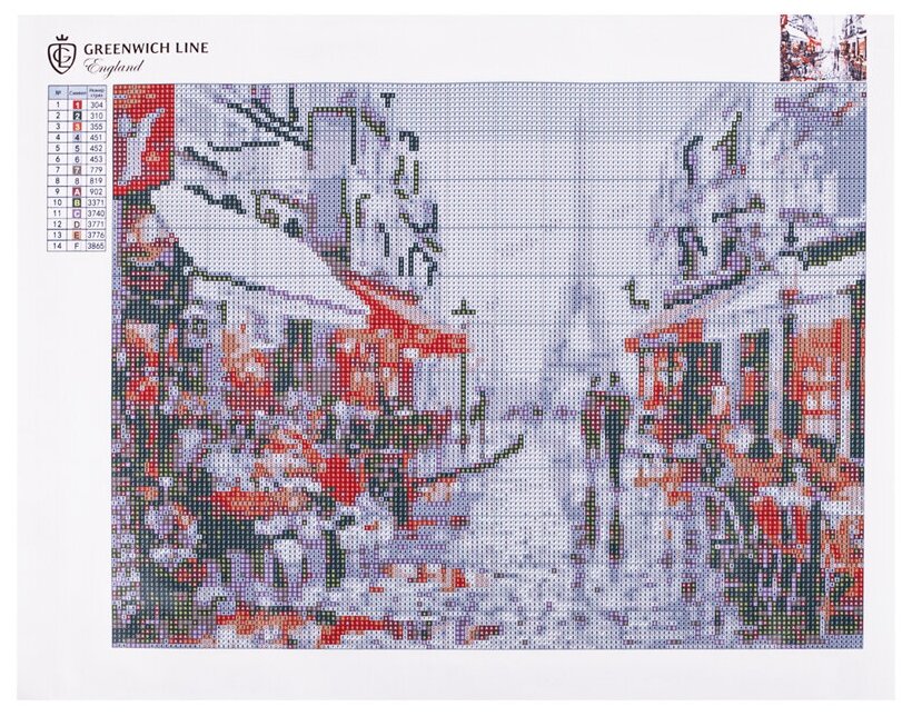 Алмазная мозаика Greenwich Line "Париж", 30*40 см, холст (CM_25493)